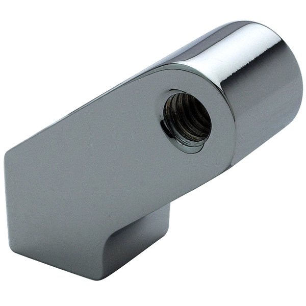 Bullet Headlight Mount - Springer Rear Hole - Polished Aluminum