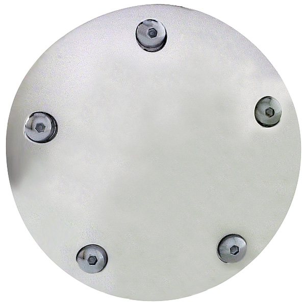 POLISHED ALUMINUM - 5-Hole - TWIN CAM Motor - Points Cover - Smooth