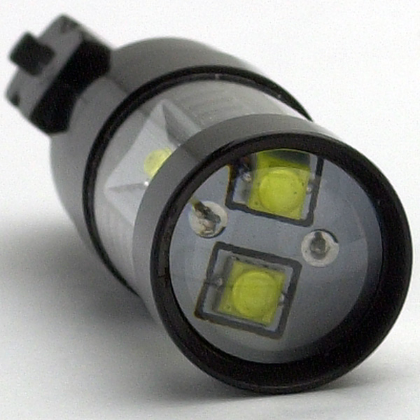 3156 WHITE - LED Turn Signal / Tail Light Bulbs - Single Contact - 12V (pair)