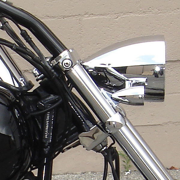 Bullet / Rocket Headlight Mount - Most FX's - Polished Aluminum