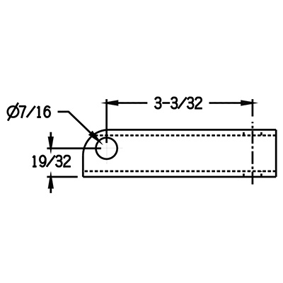 Headlight Mount (Skull) - 3-3/32