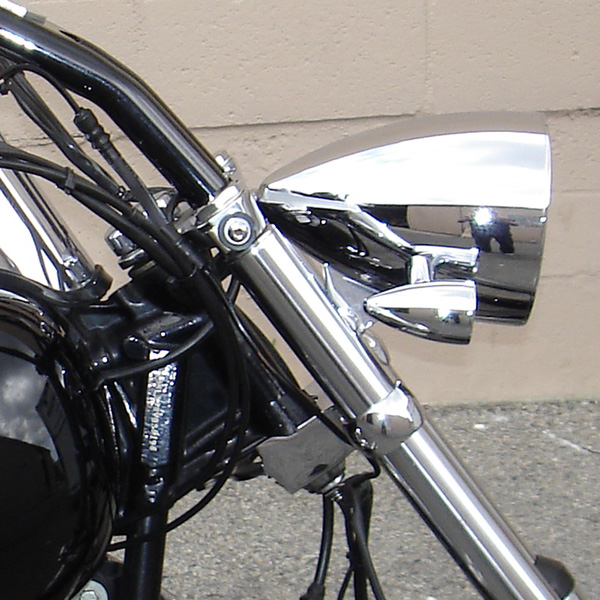 Bullet / Rocket Headlight Mount - Most FX's - Polished Aluminum