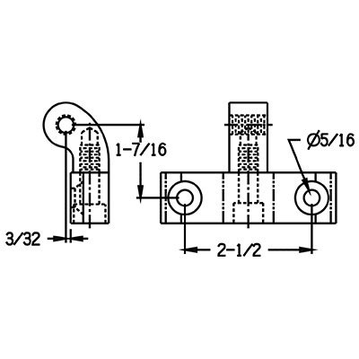 Chrome Headlight Mount - BULLET - FL ('86-'92), BULLET / ROCKET - Ness (Early Model Trees)