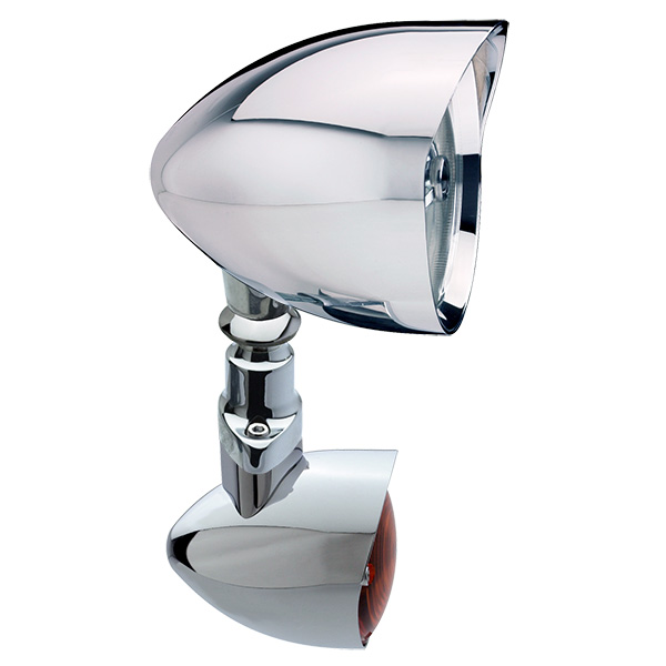 POLISHED ALUMINUM - CONCOURS MARIAH BULLET Light Kit - 4-1/2