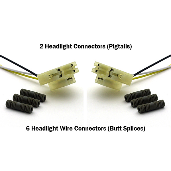 POLISHED ALUMINUM - Headlight Adapter - Chrysler, Dodge, Hudson, Nash, Plymouth, Studebaker (pair)