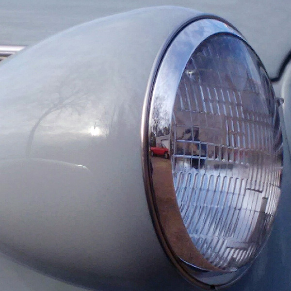 POLISHED ALUMINUM - Headlight Adapter - Chrysler, Dodge, Plymouth - 8-1/8