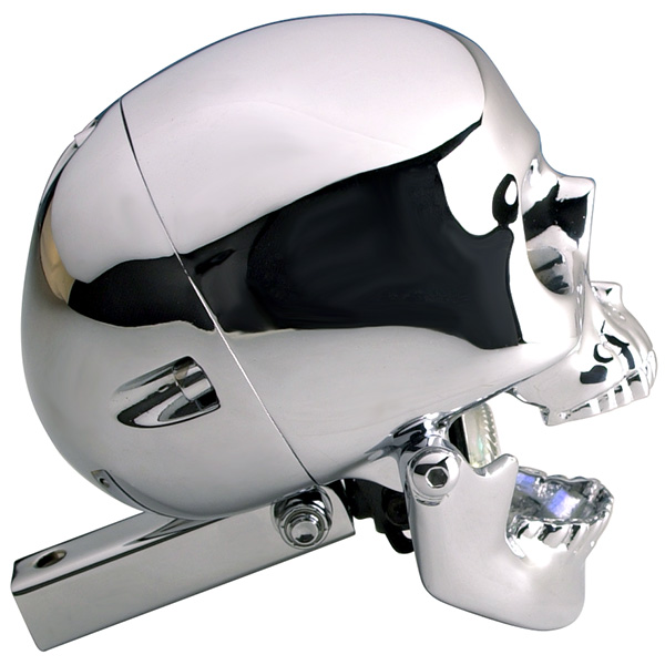 Headwinds Headlight Skull Chrome Plated
