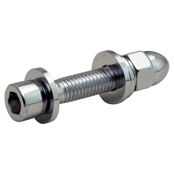 CHROME SOCKET HEAD & ACORN NUT - 3/8-16 x 1-3/4