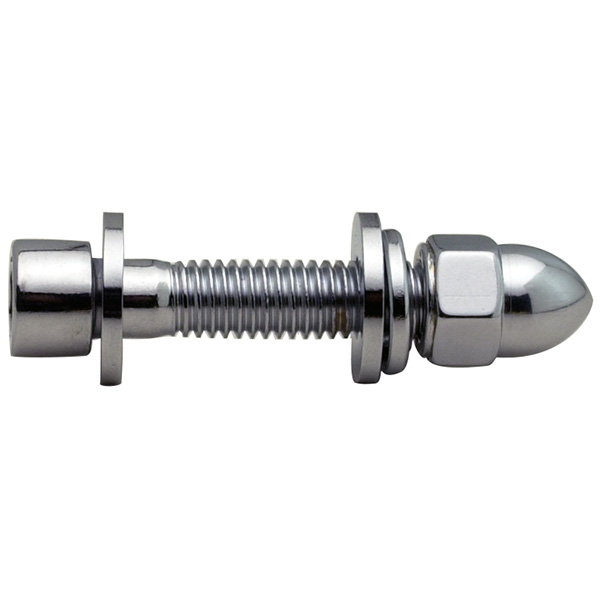 CHROME SOCKET HEAD & ACORN NUT - 3/8-16 x 1-3/4