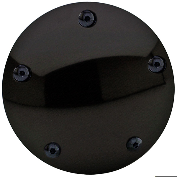 BLACK - 5-Hole - TWIN CAM Motor - Points Cover - Smooth