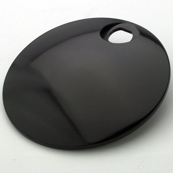 BLACK - SMOOTH - Convex Gas Door - FLH '92-'07