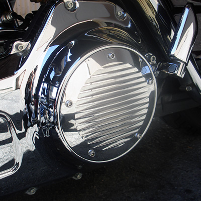 CHROME - Derby (Clutch) Cover - FLH