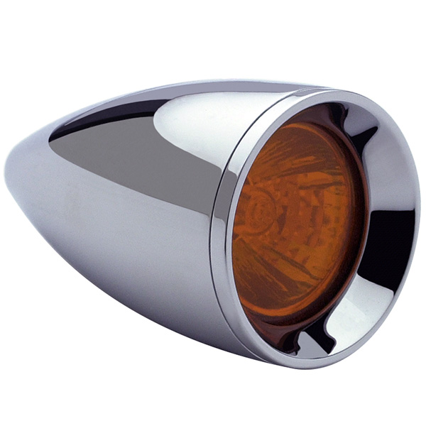 Turn Signal - Halogen - Amber Lens - 1-3/8