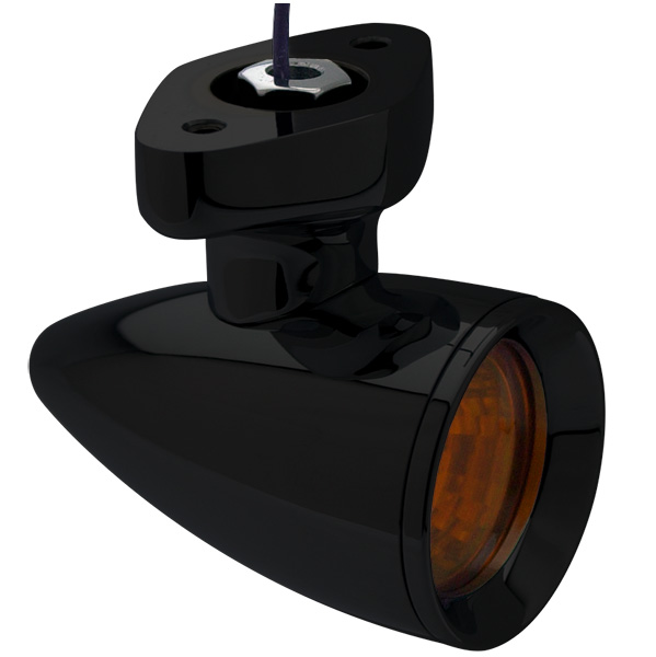 BLACK - HALOGEN - AMBER - TOP Mount - 1-3/8