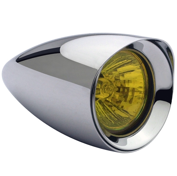 CHROME - HALOGEN - AMBER - SIDE Mount - 1-3/8