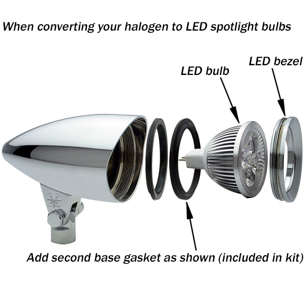 POLISHED ALUMINUM - LED Conversion Kit - 2