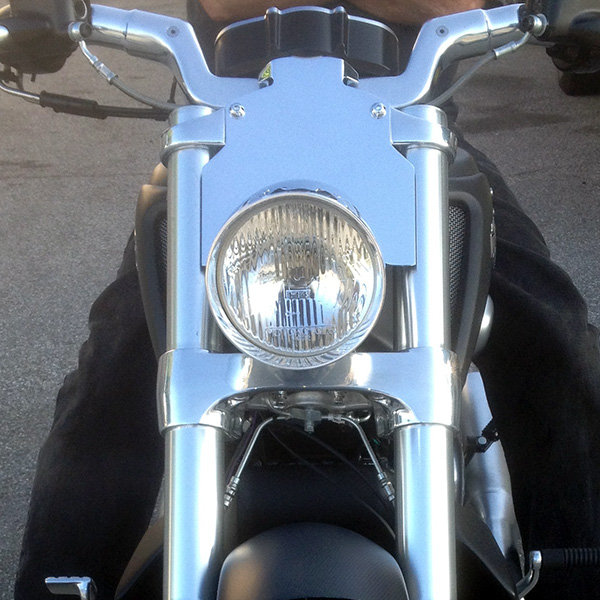 CHROME - ROCKET Headlight -  Tree Cover/Cowl - V-Rod