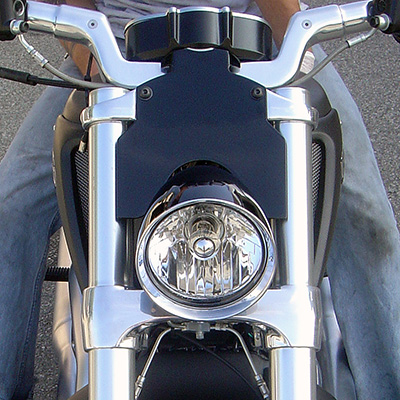 GLOSS BLACK - ROCKET Headlight - Tree Cover/Cowl - V-Rod