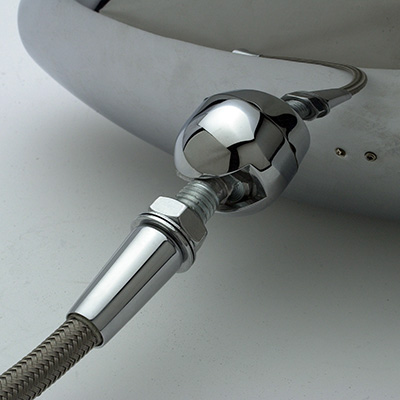 Headlight Wire Conduit - Headlight to Cowl - Chrome (pair)