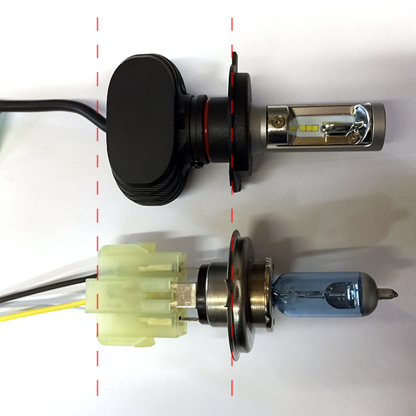 H4 LED HEADLIGHT Bulb - All-In-One - 30/30W  - HB2 (each)