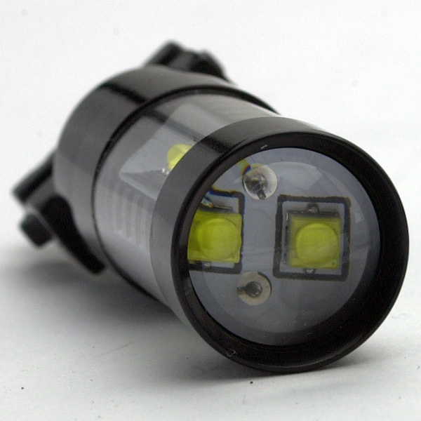 3157 WHITE - LED Turn Signal / Tail Light Bulbs - Dual Contact - 12V (pair)